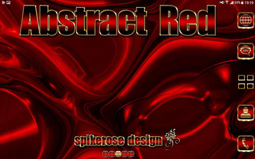 Abstract Red Go Launcher theme screenshot 8