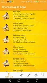 Chennai Super Kings Team скриншот 2