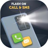 Flash Alert On Call and Sms :Ultra Flash Blinking icon