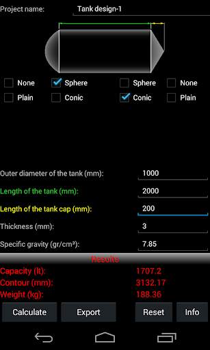 Tank Calculator Free screenshot 3