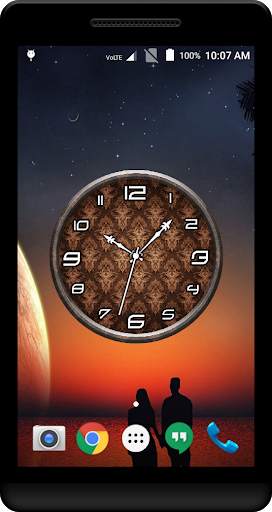 Brown Clock Live Wallpaper screenshot 3