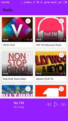 Bollywood Fm Radio 100  stations Hindi screenshot 1