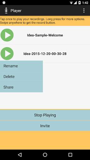 Fast Audio Recorder/Player screenshot 2
