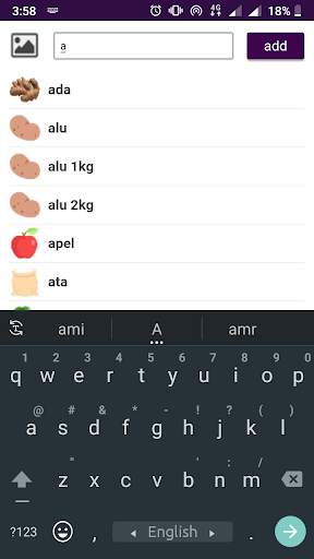 Smart Shopping List screenshot 1