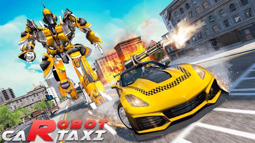 Taxi Robot Car Transformation screenshot 4