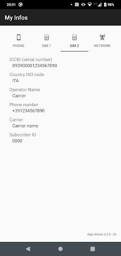 My Infos screenshot 3