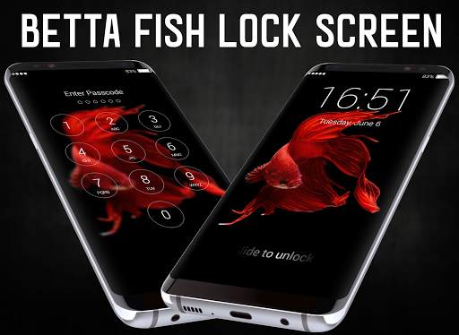 Betta Fish Lock Screen 1 تصوير الشاشة