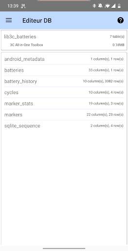 3C SQLite Manager (root) screenshot 4