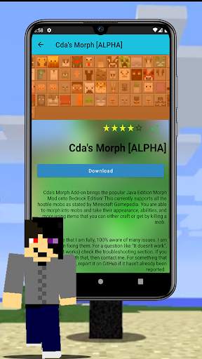 Addons Morph mod for MCPE screenshot 4