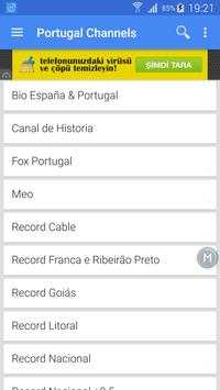 Portugal TV Channels स्क्रीनशॉट 2