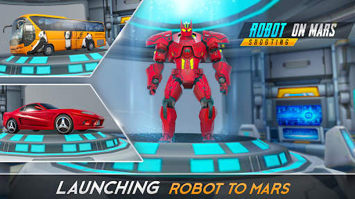 Mars Battle: Bus Robot Game 3D screenshot 1