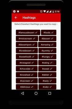 HashTags App for Instagram 3 تصوير الشاشة