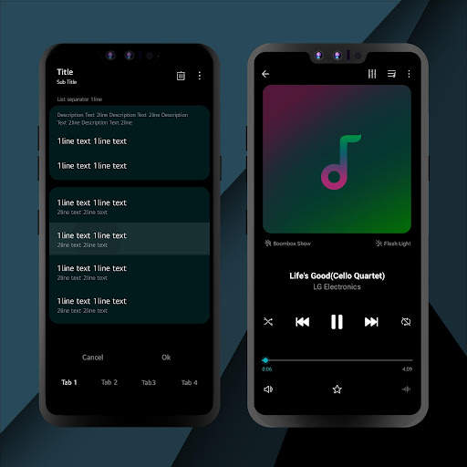 Black Theme for LG UX9 (Android 10) screenshot 4