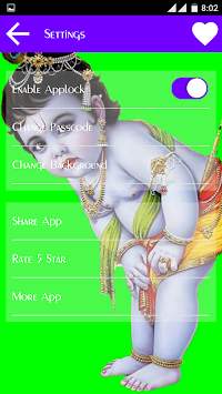 Bal Krishna App lock Theme screenshot 2
