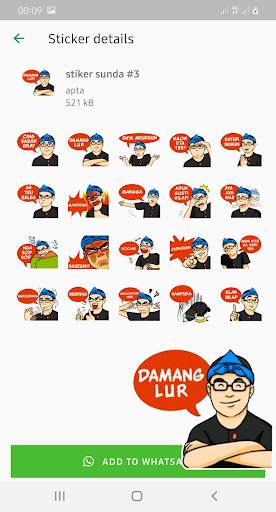 Stiker Lucu Bahasa Sunda WAStickerApps screenshot 3