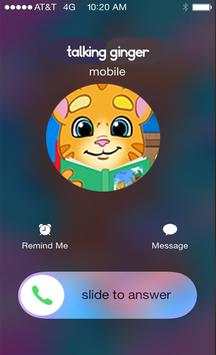 Call From Talking Cat Ginger screenshot 1