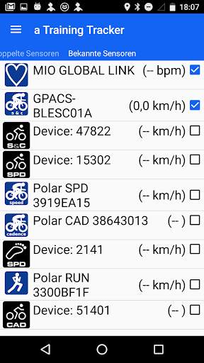 a Training Tracker (ANT  BTLE) screenshot 7