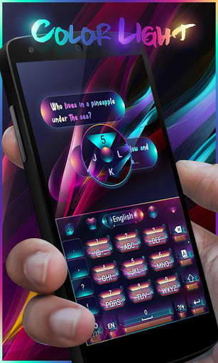 Color Light GO Keyboard Theme स्क्रीनशॉट 3