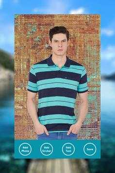 Men T-Shirt Photo Suit Editor 3 تصوير الشاشة
