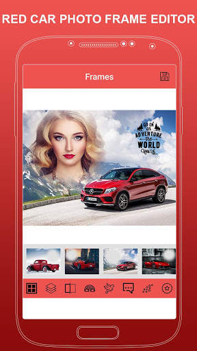 Red Car Photo Frame Photo Editor screenshot 1