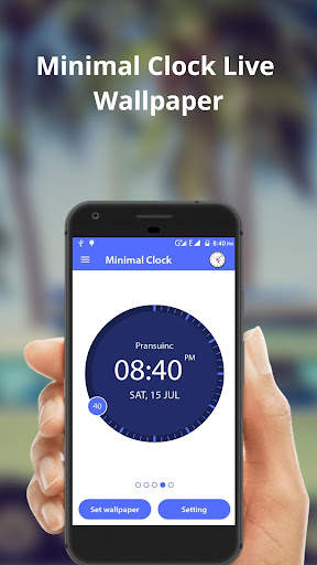 Minimal Clock Live Wallpapers screenshot 4