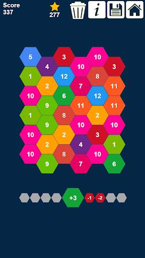 Hexa Games: Hexagon Number Puzzles Collection screenshot 3