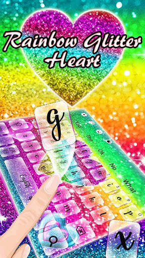Rainbow Glitter Keyboard screenshot 3