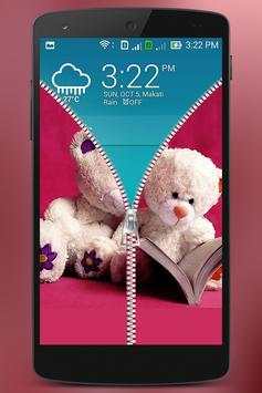 Teddy Bear Zipper Lock screenshot 4