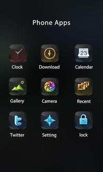 Black Gem Theme -ZERO Launcher screenshot 3