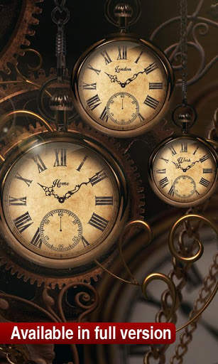 FREE Gold Clock - Live wallpaper screenshot 4