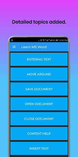 Learn MS Word screenshot 2