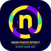 Neon Effect - Glitzy Shape Name Art 1.0