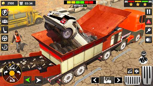 Car Crusher Excavator Games 3d screenshot 3