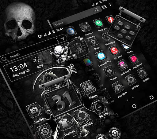 Skull Devil Launcher Theme screenshot 4