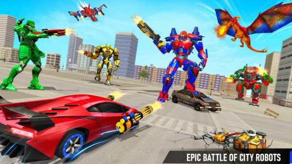 Robot Transform Game Jet Robot screenshot 2