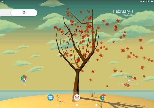 Tree With Falling Leaves Live Wallpaper - FREE screenshot 13