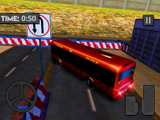 Free simulator bus parking driving - skill games screenshot 12