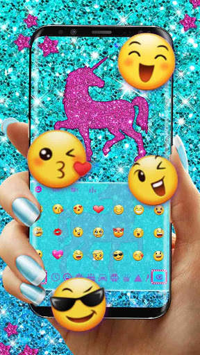 Glistening Unicorn Keyboard screenshot 3