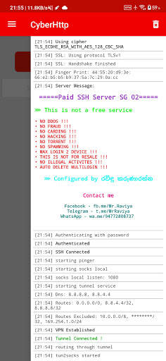 Cyber Http - Custom Header Injector VPN screenshot 5