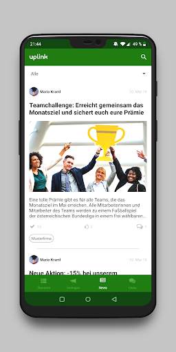 uplink Mitarbeiter-App screenshot 1