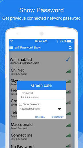 Wifi (WPA) wachtwoordsleutel Show screenshot 4