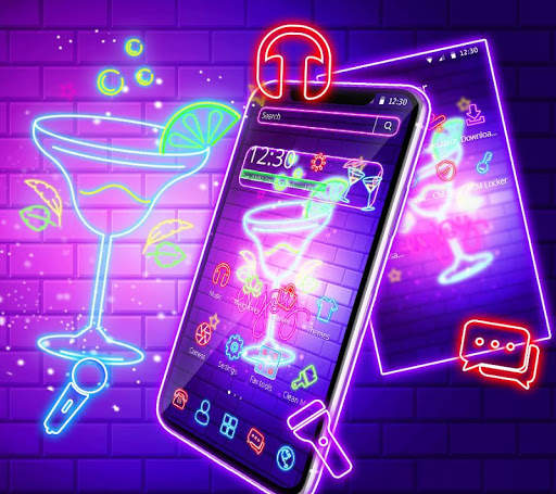 Neon Night Bar Theme screenshot 2