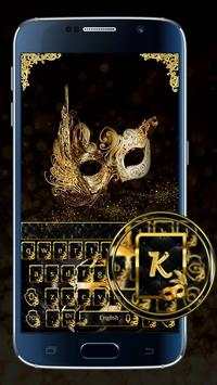 Golden Mask Keyboard Theme screenshot 2