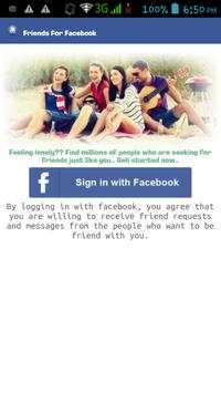 Friends for Facebook screenshot 1