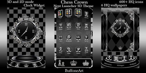 Chess Crown 3D Next Launcher theme screenshot 1