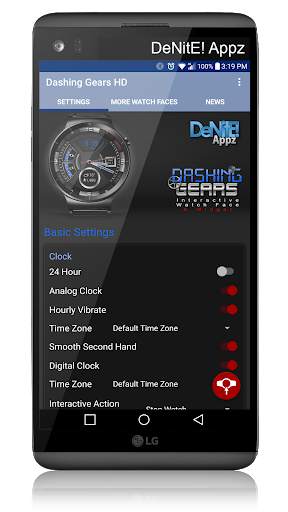 Dashing Gears HD WatchFace Widget & Live Wallpaper screenshot 4