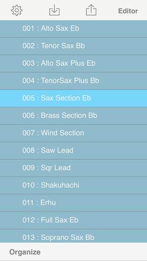 Aerophone Editor screenshot 1