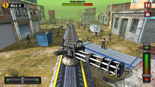 Train shooting - Zombie War скриншот 6