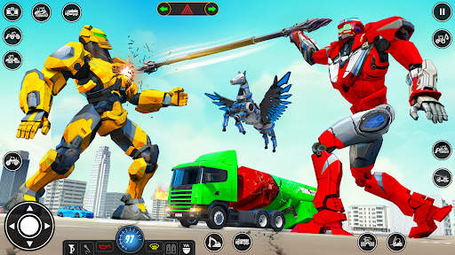 Robot Transform Car Games 3D screenshot 5