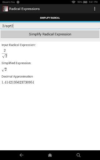 Radical Expressions screenshot 1